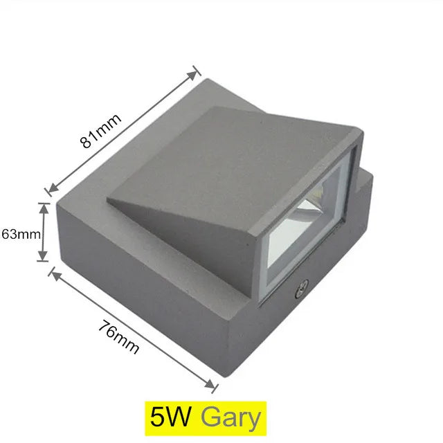 IP65 Outdoor LED Wall Light, 5W or 10W