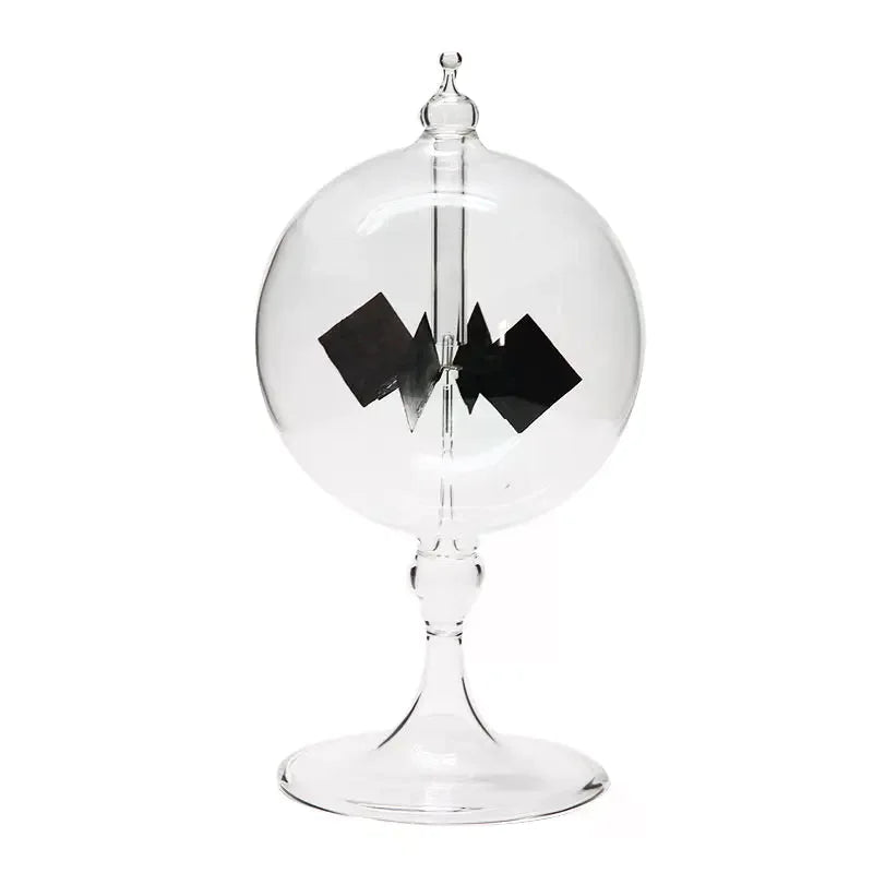 Glass Crookes Radiometer - Light-Driven Display
