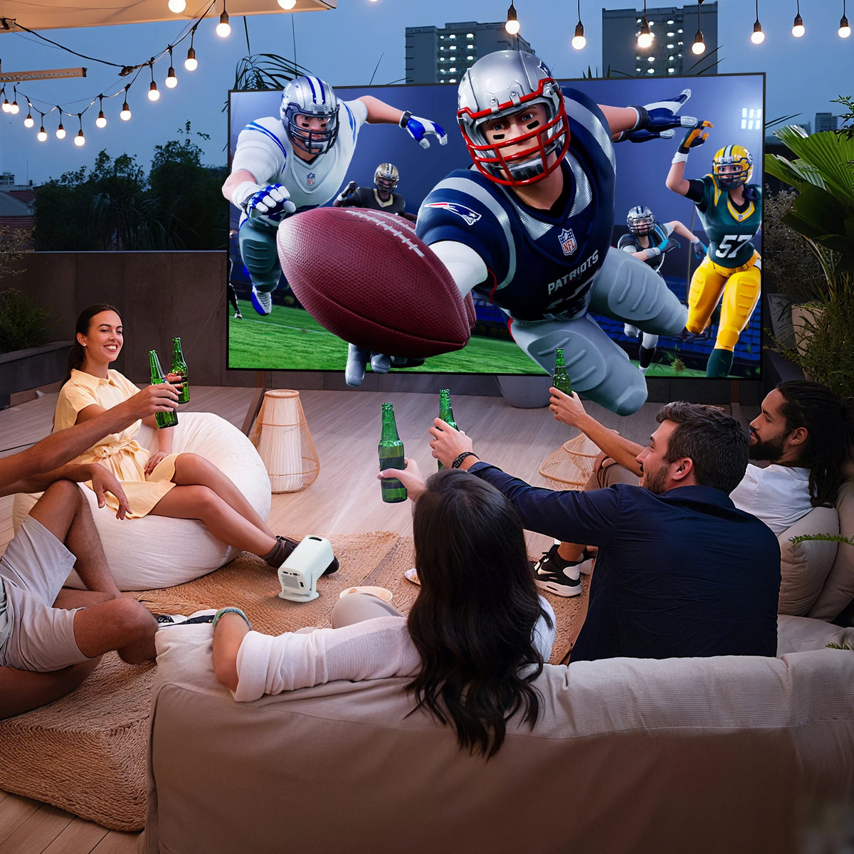 Portable 720p Projector with Wireless Casting