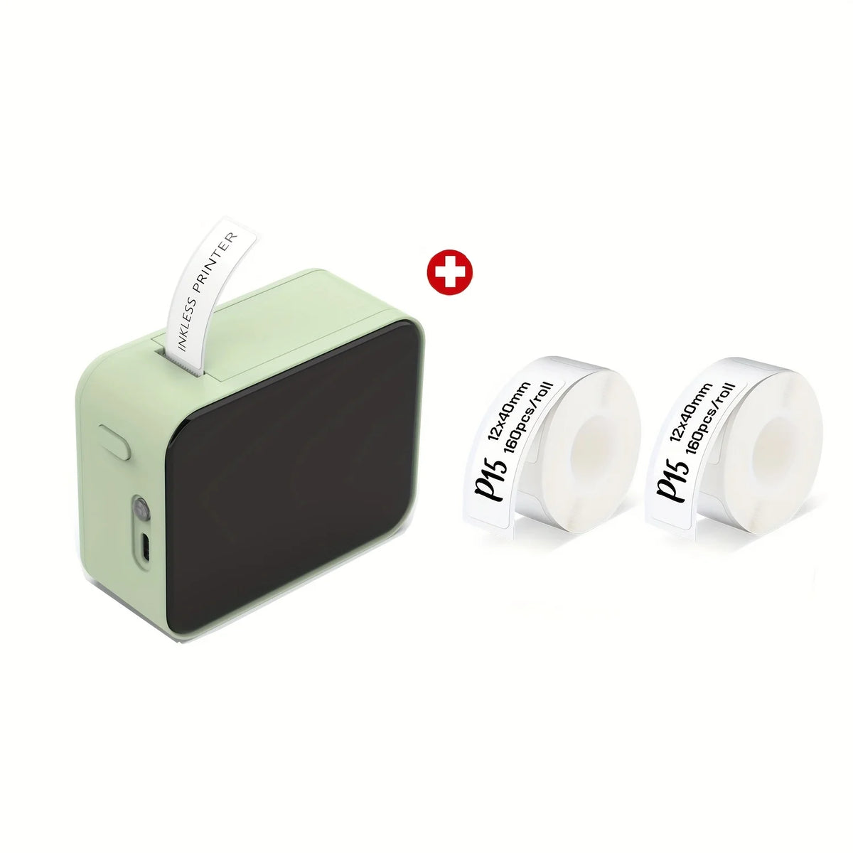 P15 Bluetooth-etikettenprinter zonder inkt, bundelopties