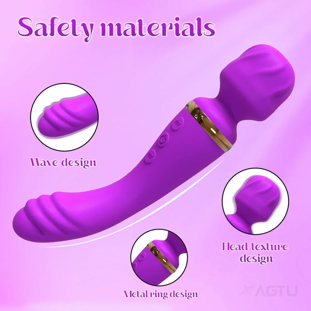 Güçlü Ava Bar Vibratör Değnek Dildo Seks Oyuncakları Kadınlar için Çift Motorlu Klitoris G-Noktası Klitoris Uyarıcı Vibratörler Çiftler için Seks Oyuncağı