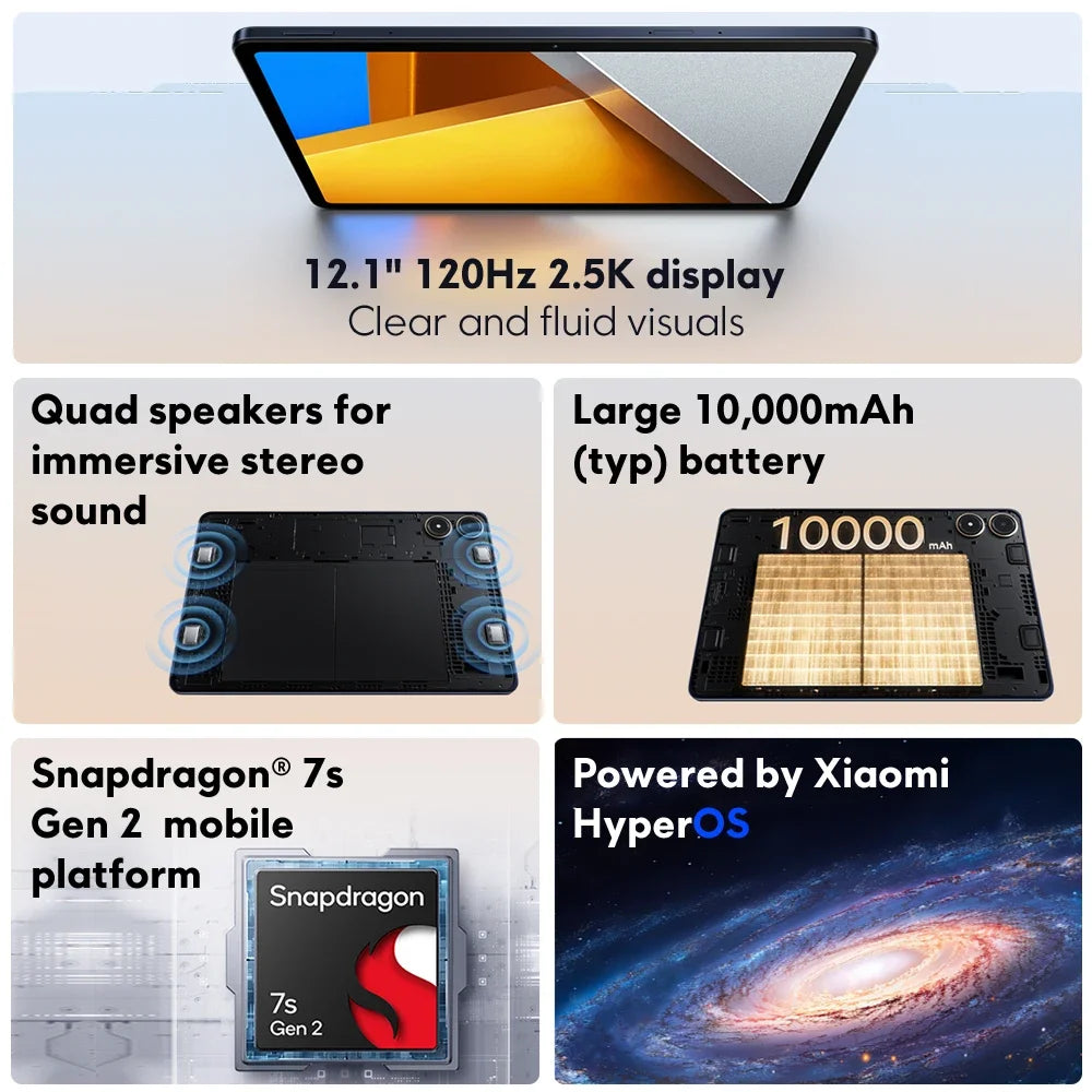 Global Version POCO Pad 12.1" 120Hz Tablet