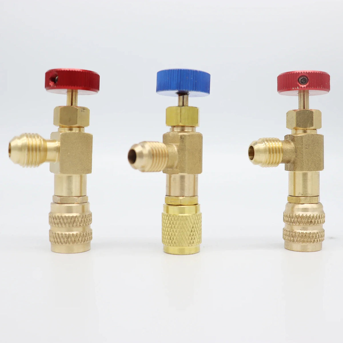 Valve de sécurité liquide R410A R22 Frigorifique Connecteur de sécurité 1/4 "Adaptateur de sécurité Réparation de climatisation et fluide liquide