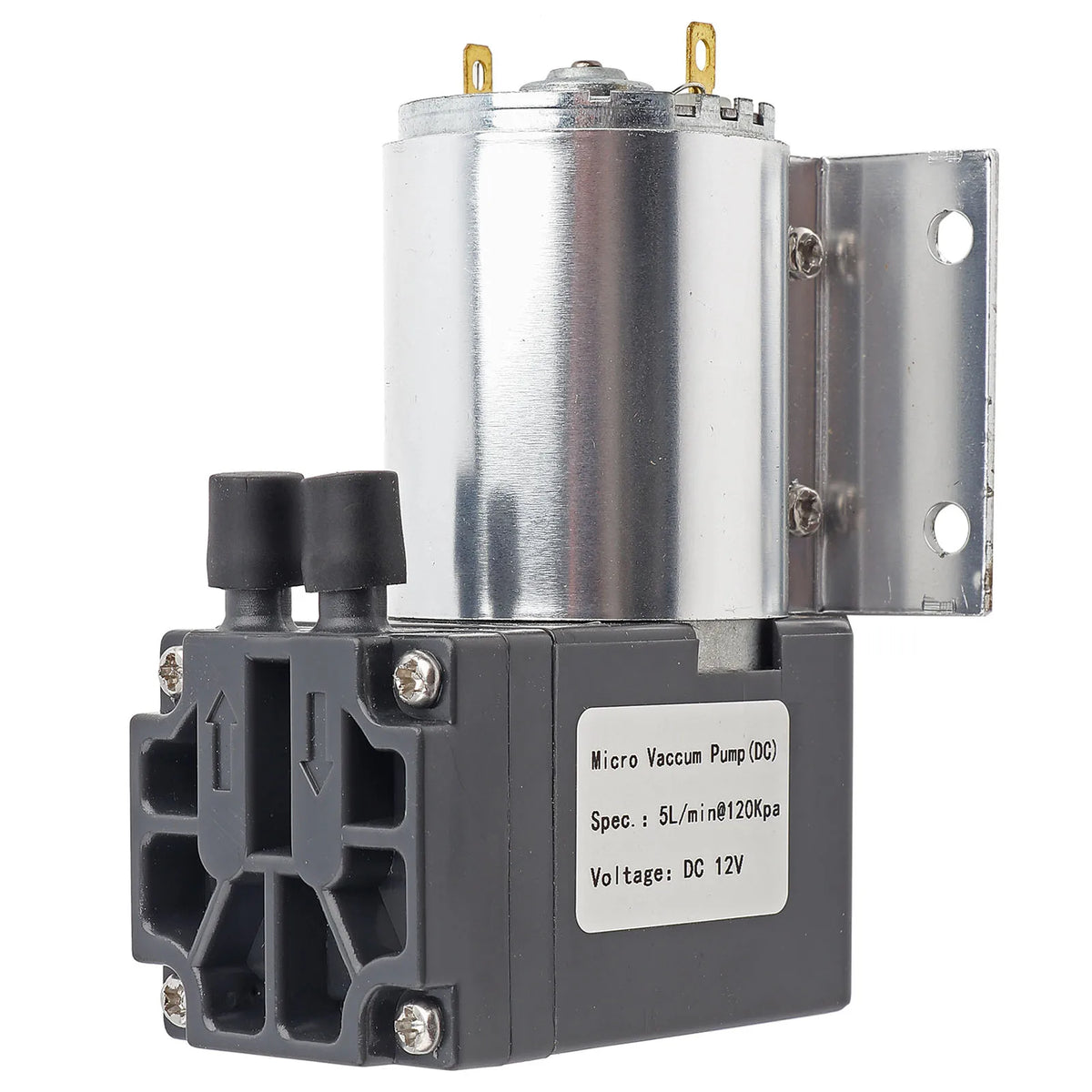 Vakuumpump negativt tryck sugpump DC 12V 5L/min 120kpa mini vakuumpump negativt tryck sugpumpning med hållare
