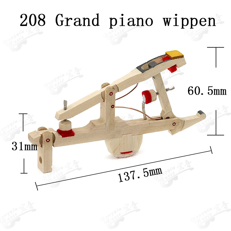 HUATOOL Piano Tuning and Maintenance Tools - Triangle Piano Hammer Shaft Frame Dampers Pull Rope Screws and Related Accessories