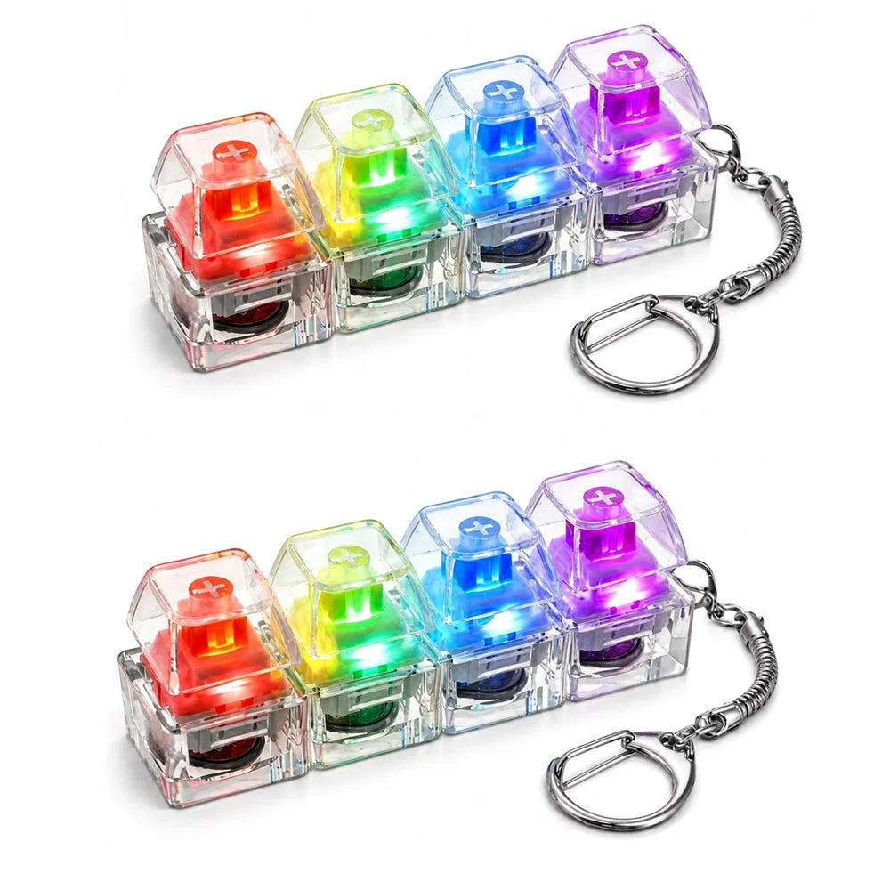 Νέο LED Φως Up Keyboard Keychain Διασχιστικά Παιχνίδια 4 Κλειδιά Κουμπιά Πληκτρολογίου Παιχνίδι Ανησυχίας Καρύκευμα Παζλ Ταχύτατη Αποστολή