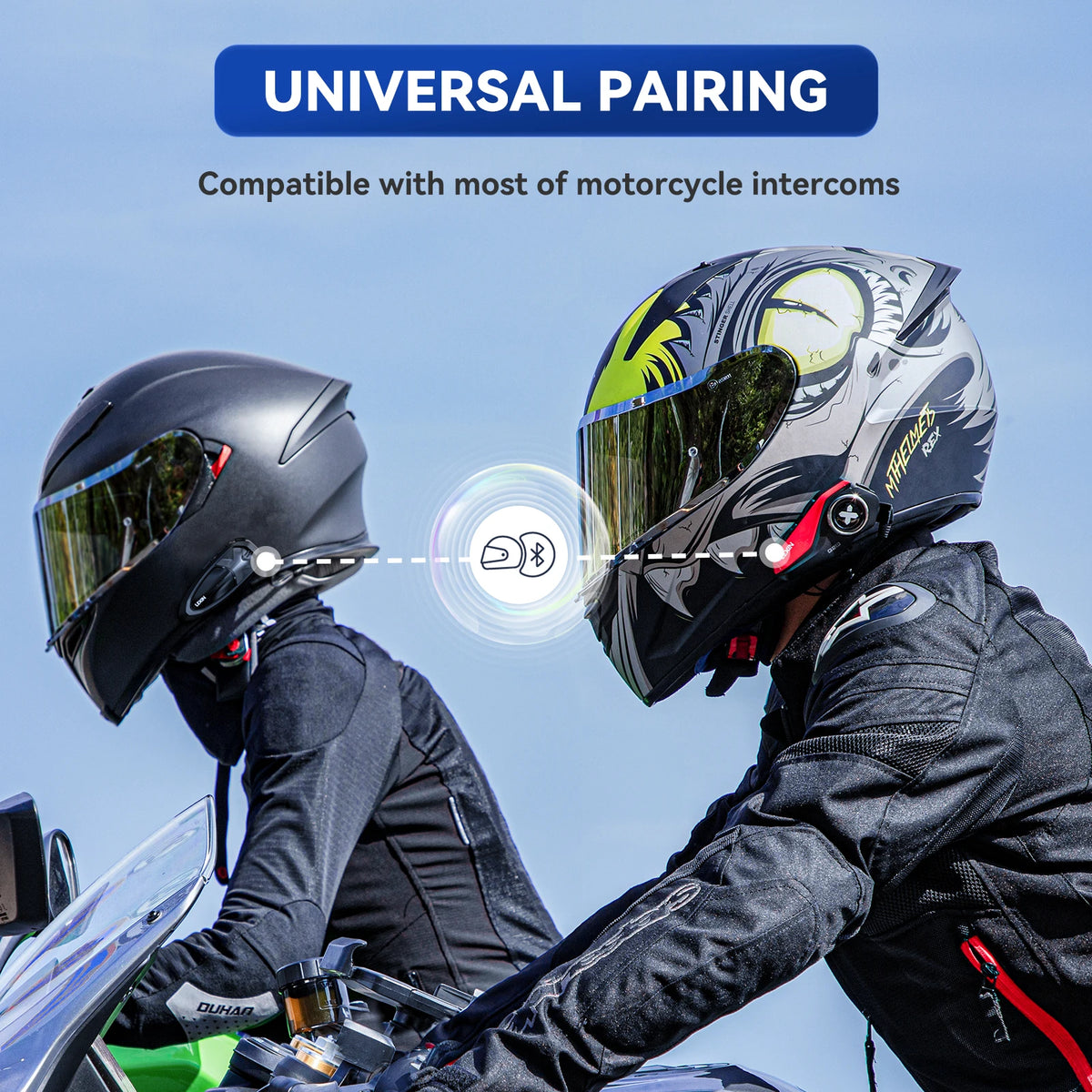 G2P Bluetooth Motorhelm Intercom – 1 of 2 Eenheden