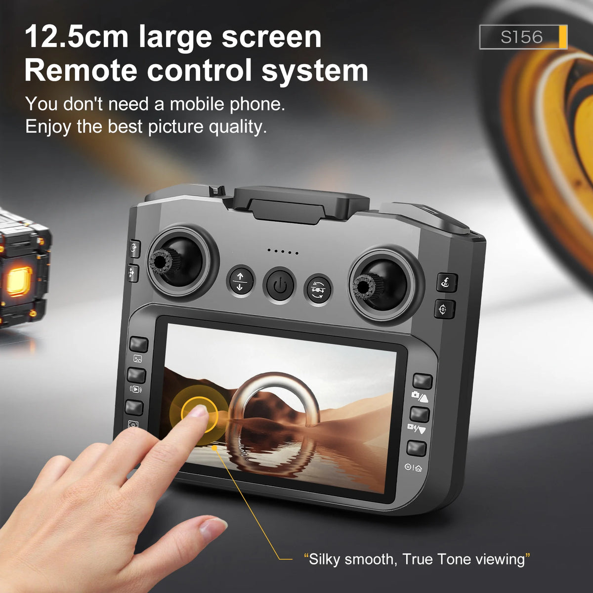 2026 New S156 Quadcopter Aircraft Drone 8K Professional Camera Drone 5G WIFI FPV 4.5 Inch Large Screen Remote Control RC Dron