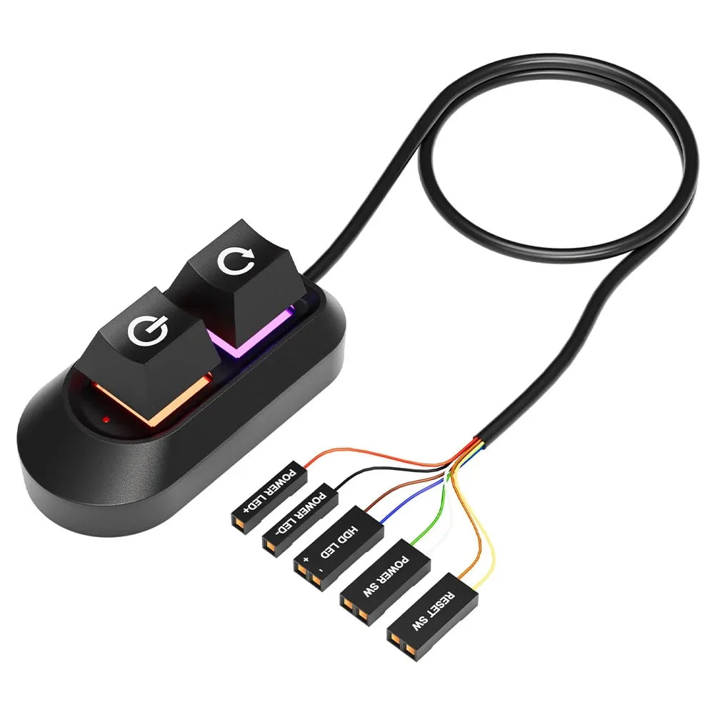 Interrupteur d’alimentation externe pour PC avec câble de 2m