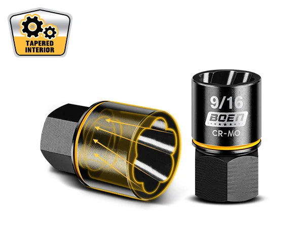 17-Piece Impact Bolt Extractor Kit for Damaged Bolts