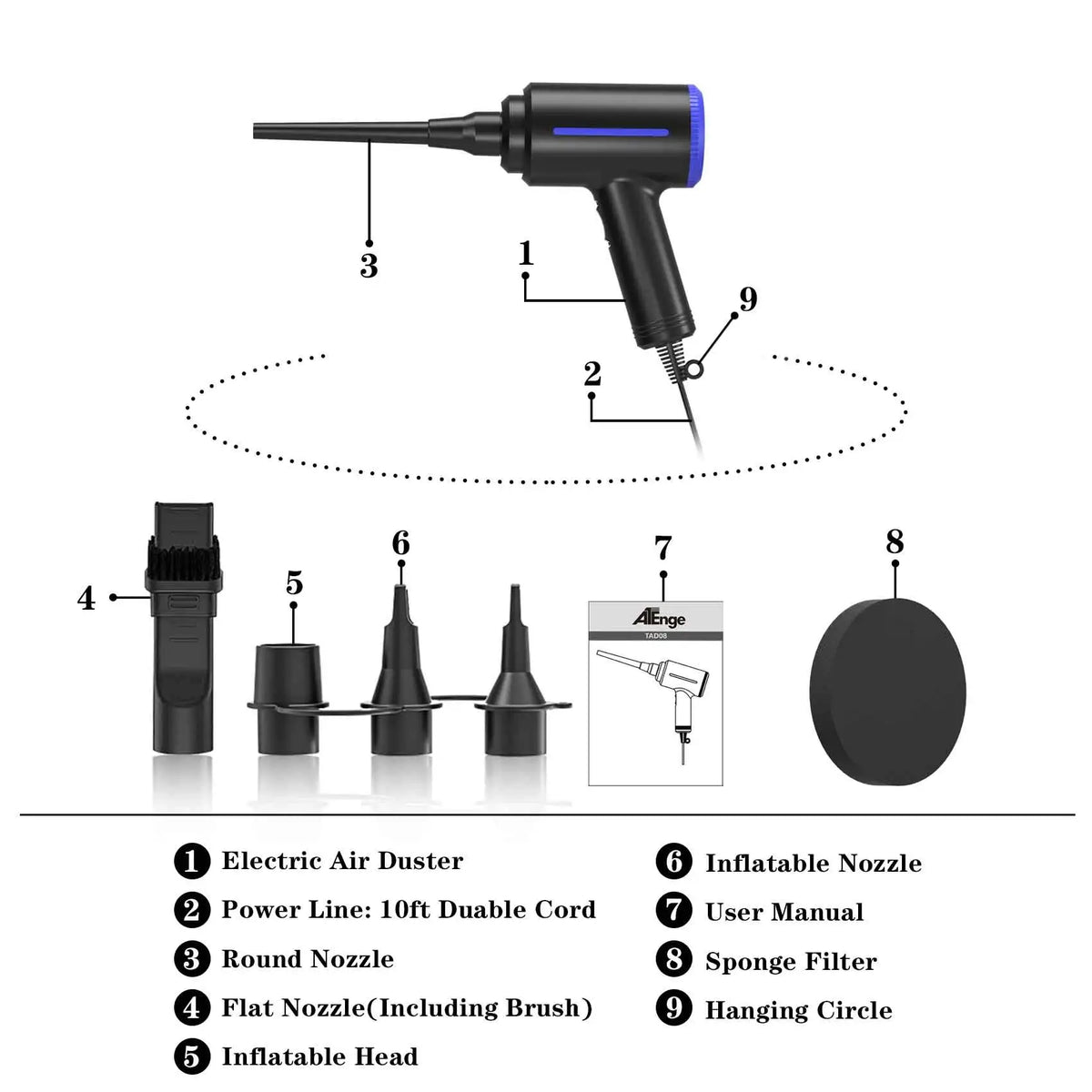 Electric Air Duster - Model Options
