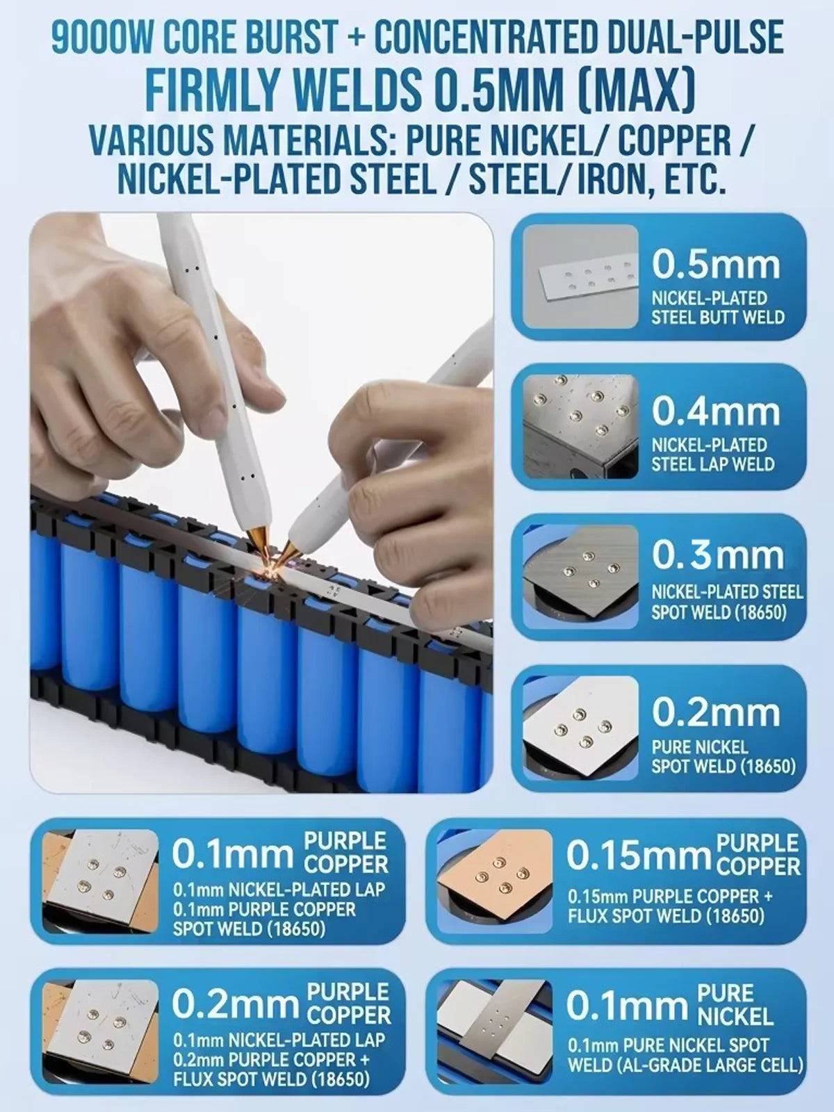 Soudeuse par points pour batterie à commande par pédale UK1