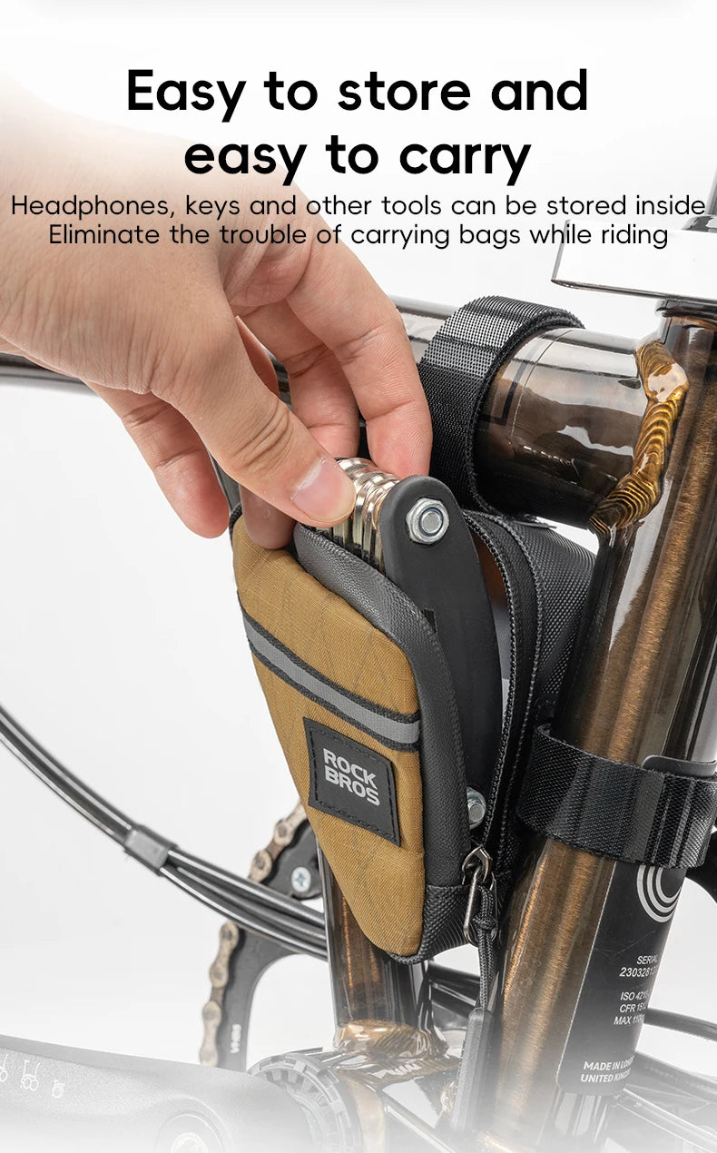 Ultralight Folding Bike Triangle Bag for Brompton