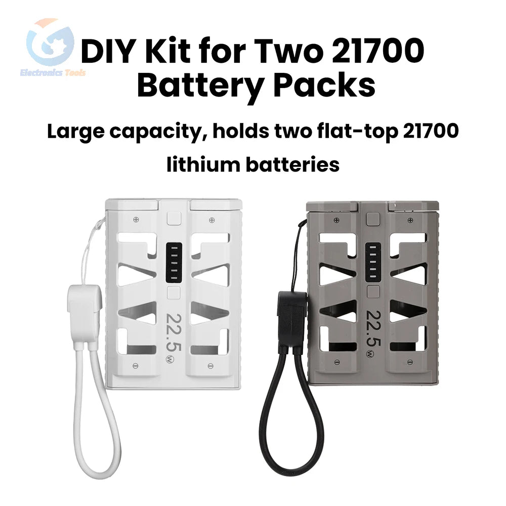 Θήκη DIY power bank για μπαταρίες 21700 - Δεν περιλαμβάνονται μπαταρίες