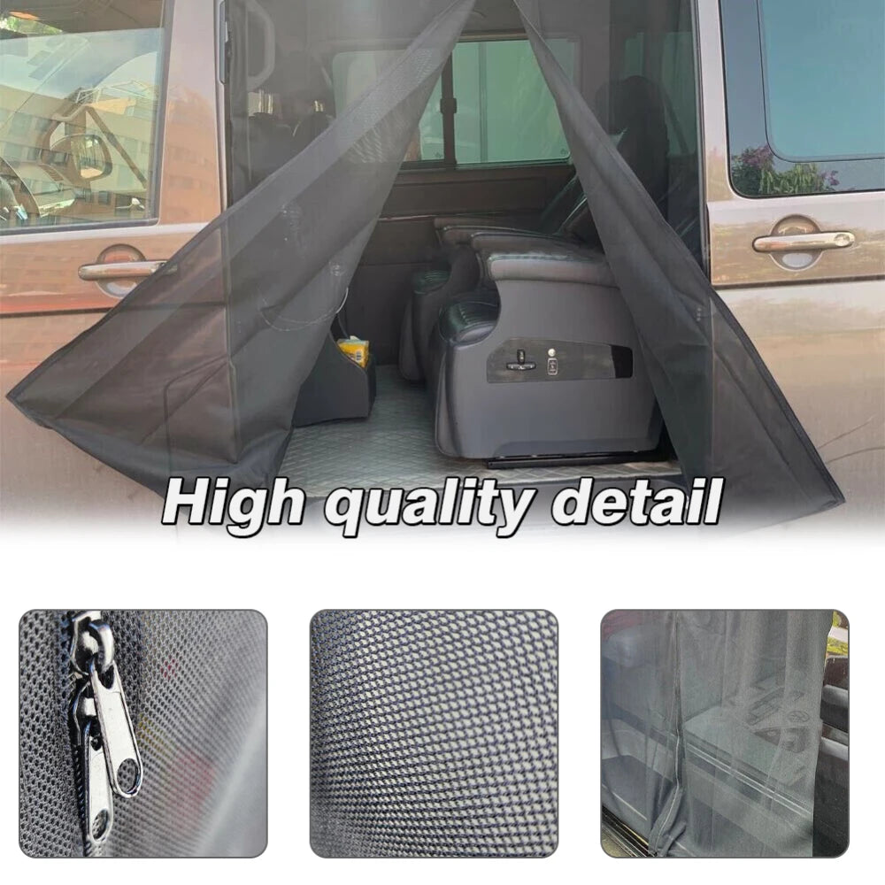 FOR VW T5 T6 SLIDING DOOR MAGNETIC INSECT MOSQUITO FLY SCREEN NET CAMPER