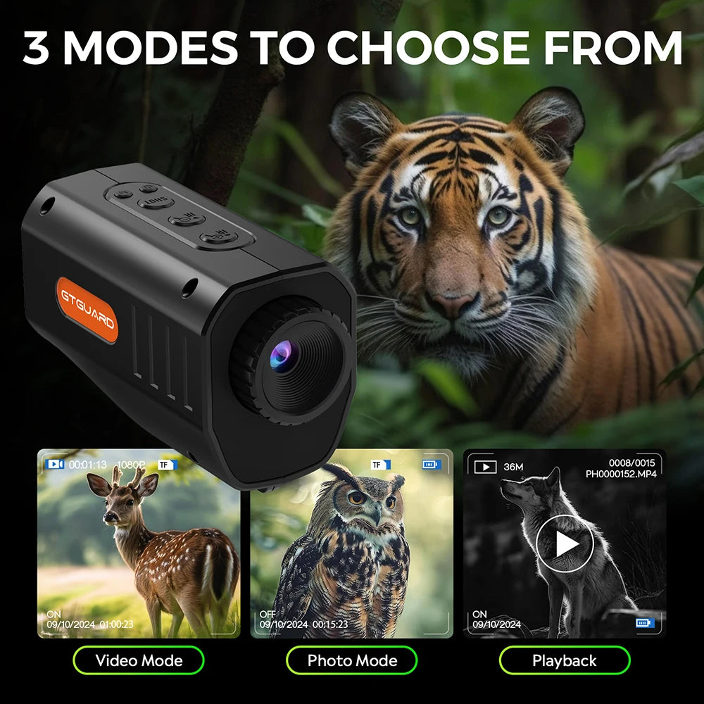 GTGUARD N3 Night Vision Monocular with 4K-Style HD Recording