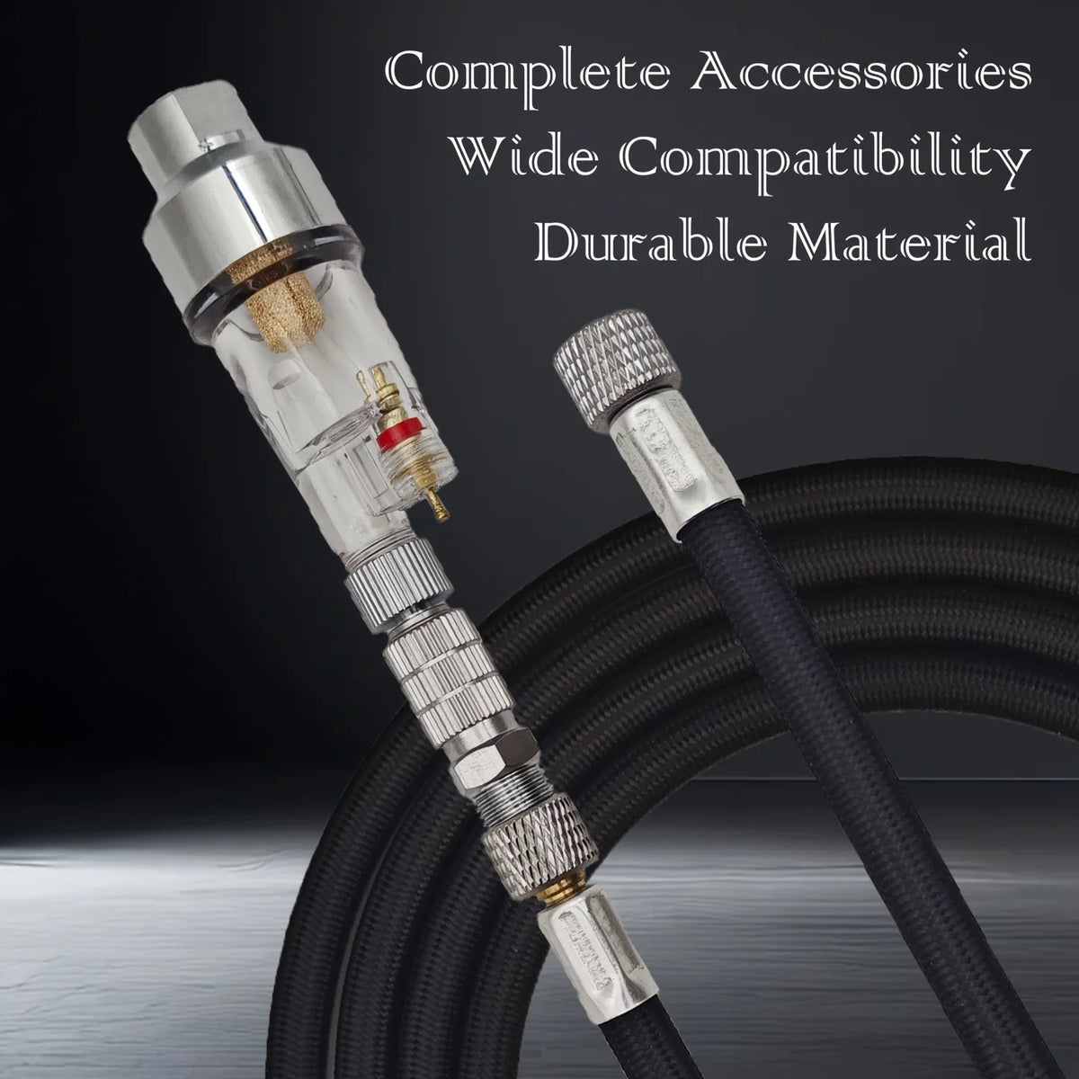 Airbrush Hose and Connector Accessory Set, 1.8 m