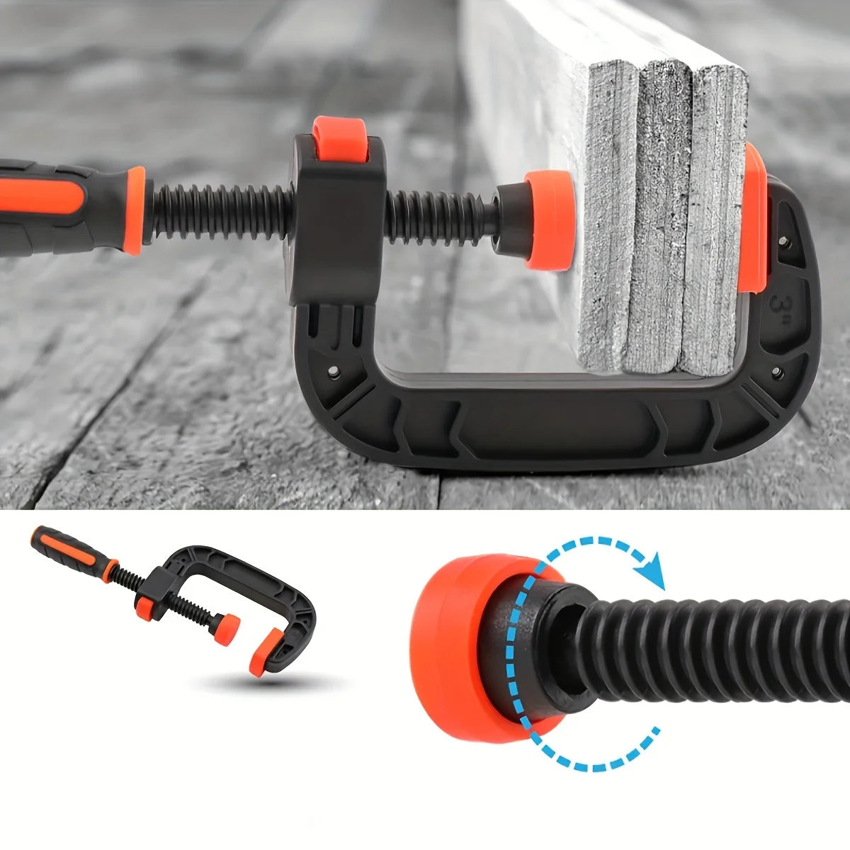 Two-Piece Seven-Inch Spring Clamp Set