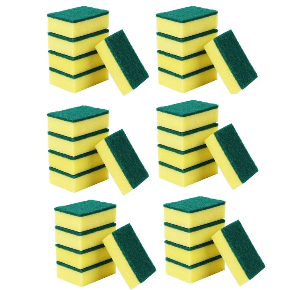 30PCS Dishwashing Sponge Kitchen Nano Emery Magic Clean Rub Pot Rust Focal Stains Sponge Removing Kit Cleaning Brush Sponges 