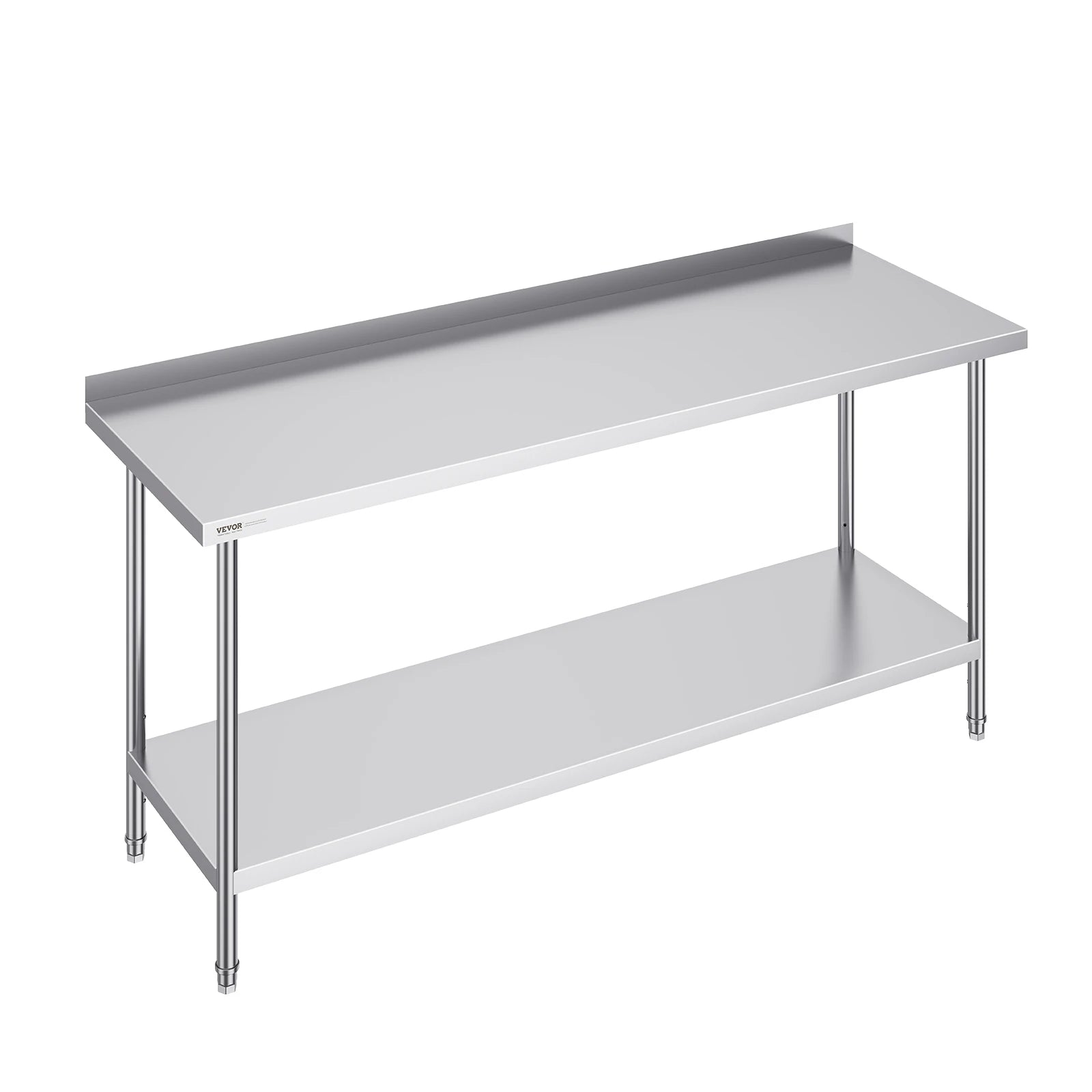 Stainless Steel Work Table 24x72 Inch Heavy-Duty Prep Station