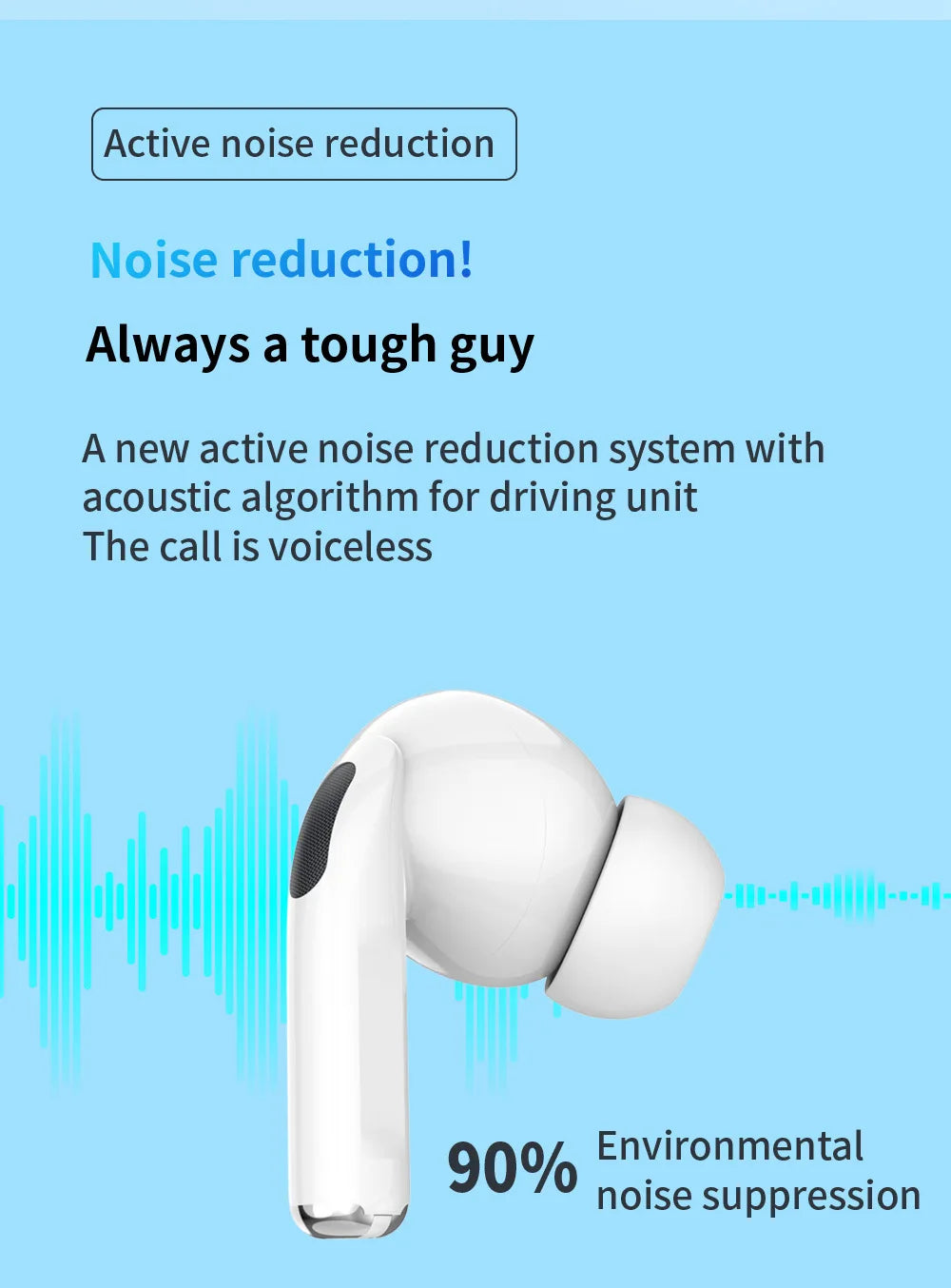 White True Wireless Bluetooth Earbuds