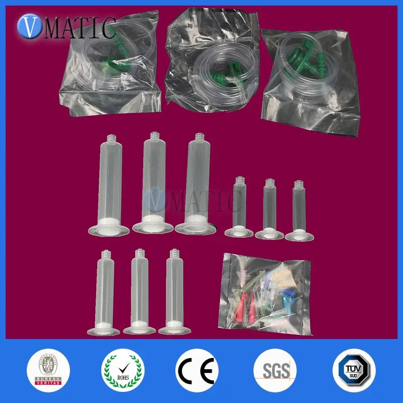 Pneumatic Dispensing Syringe and Adapter Kit