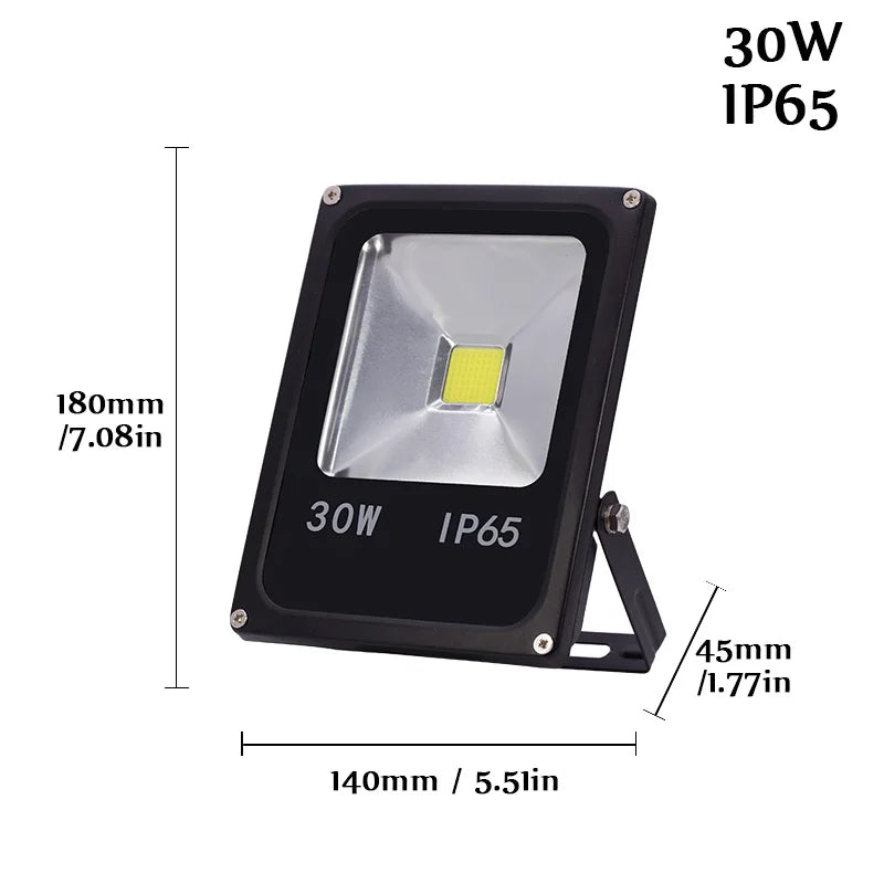 LED Floodlight, 10W–50W, Standard or Motion Sensor Options