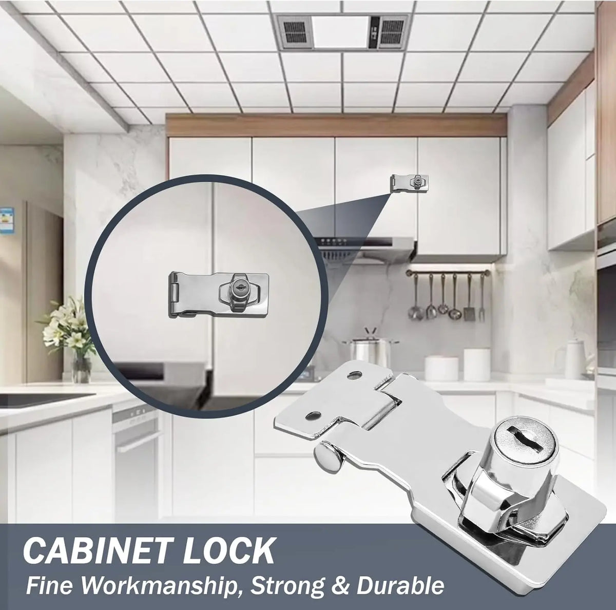 Keyed Cabinet and Drawer Lock Set