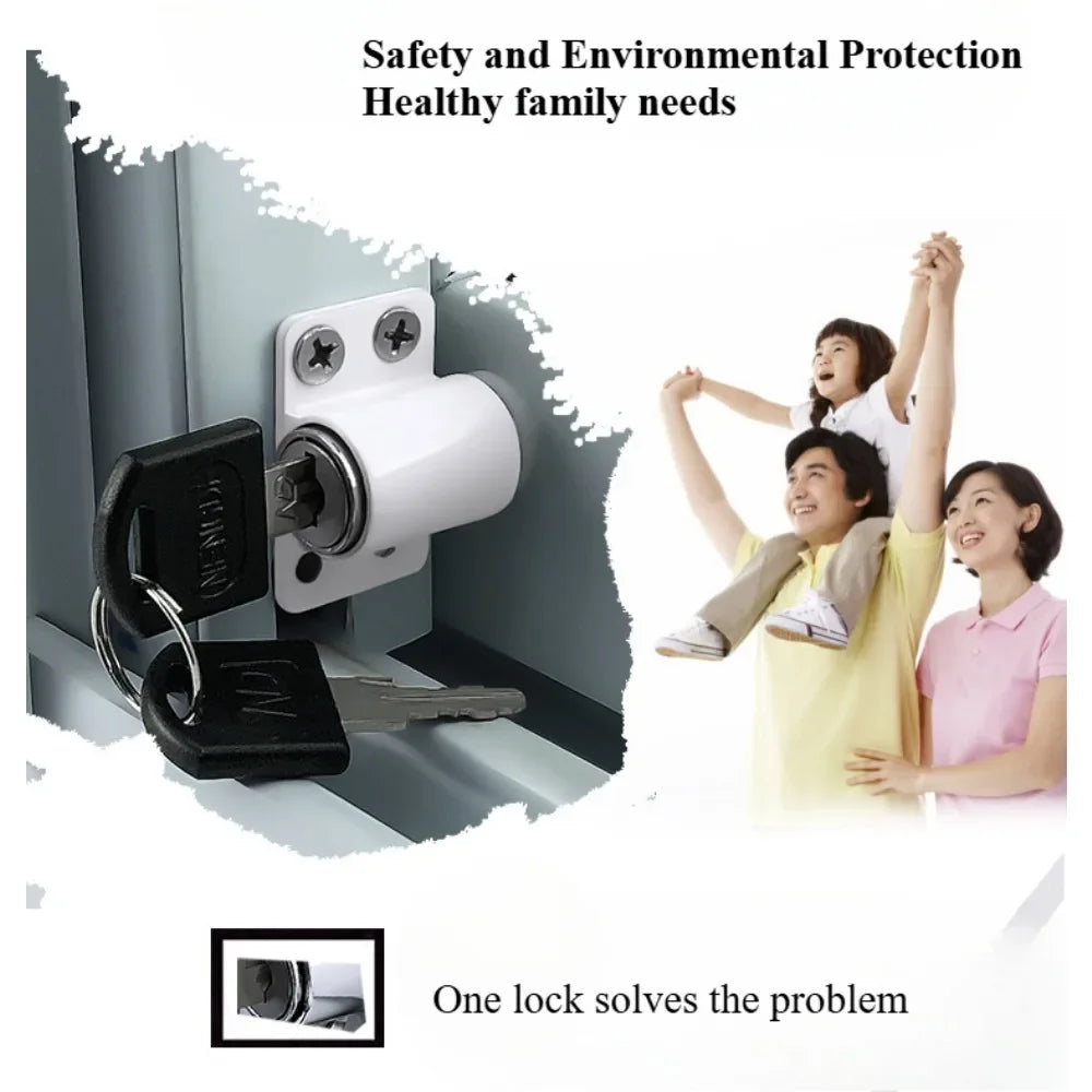 Aluminium Alloy Fixed Buckle Lock for Sliding Windows and Doors