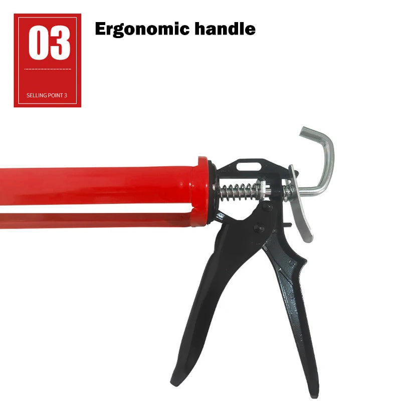 Manual Caulking Gun with Rotating Cartridge Holder
