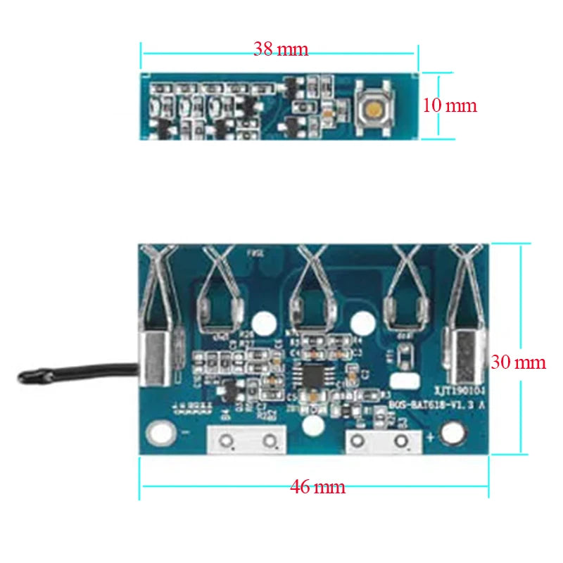 BAT618-vervangingsprintplaat voor Bosch-accupacks van 18 V