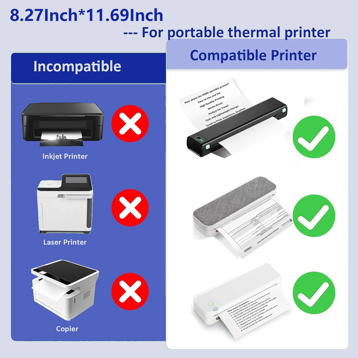 Thermisch printerpapier A4 - 100 vellen