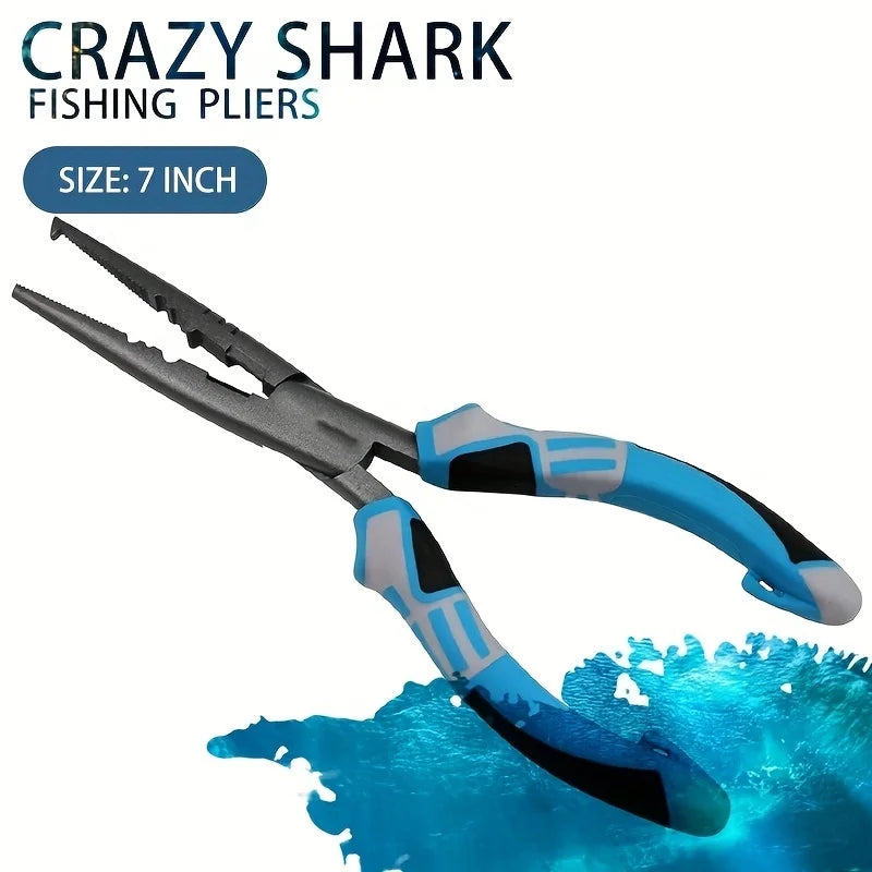 Fishing Pliers with Hook and Split-Ring Tips