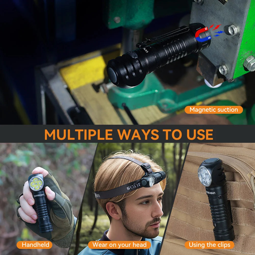 SOFIRN HS41 4000 Lumen Rechargeable LED Headlamp