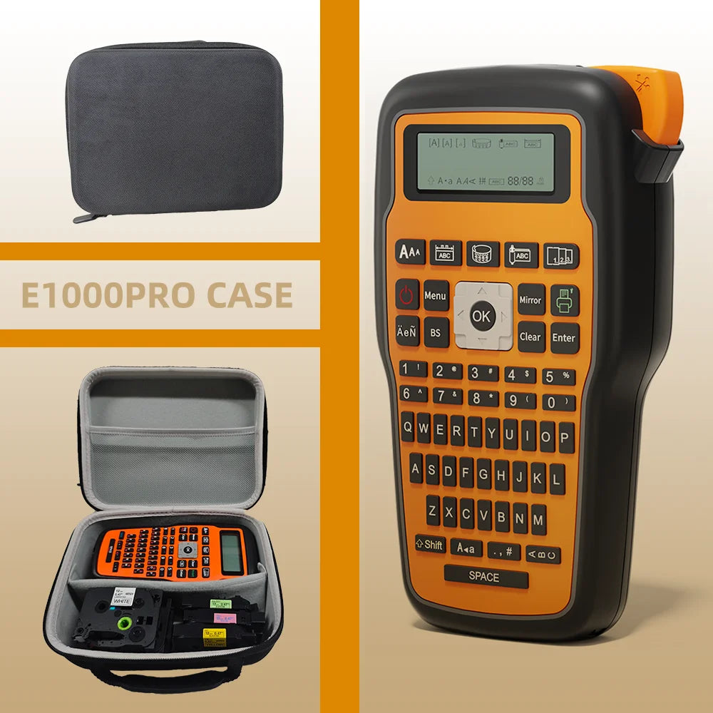 E1000PRO Label-Maker Case and Pictured Package Options