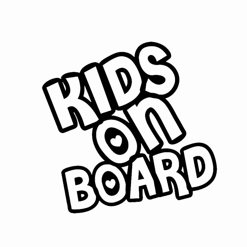 Baby en Kinderen on Board autodecal – Negen ontwerpen