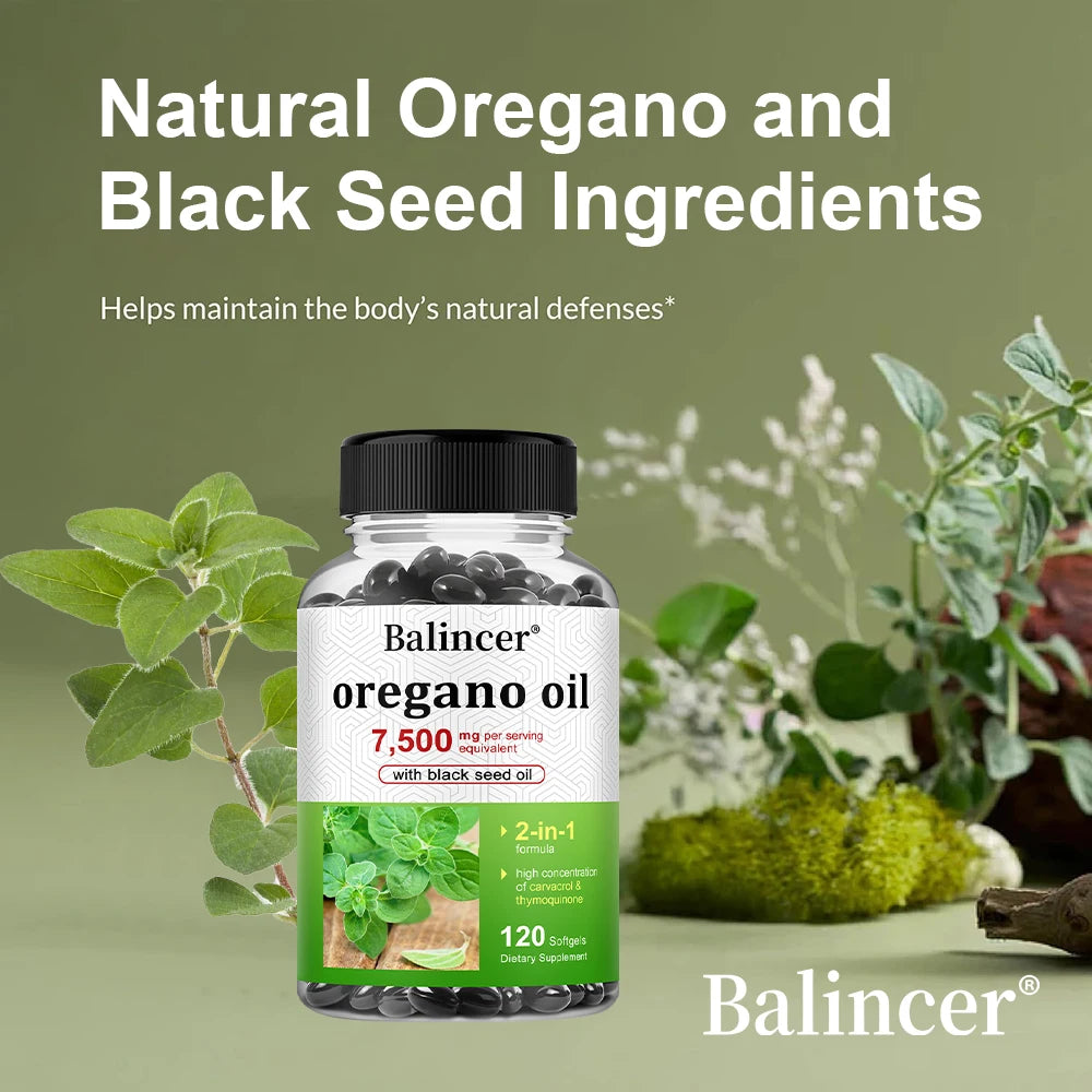 Oregano- ja mustasiemenöljylisäkapselit