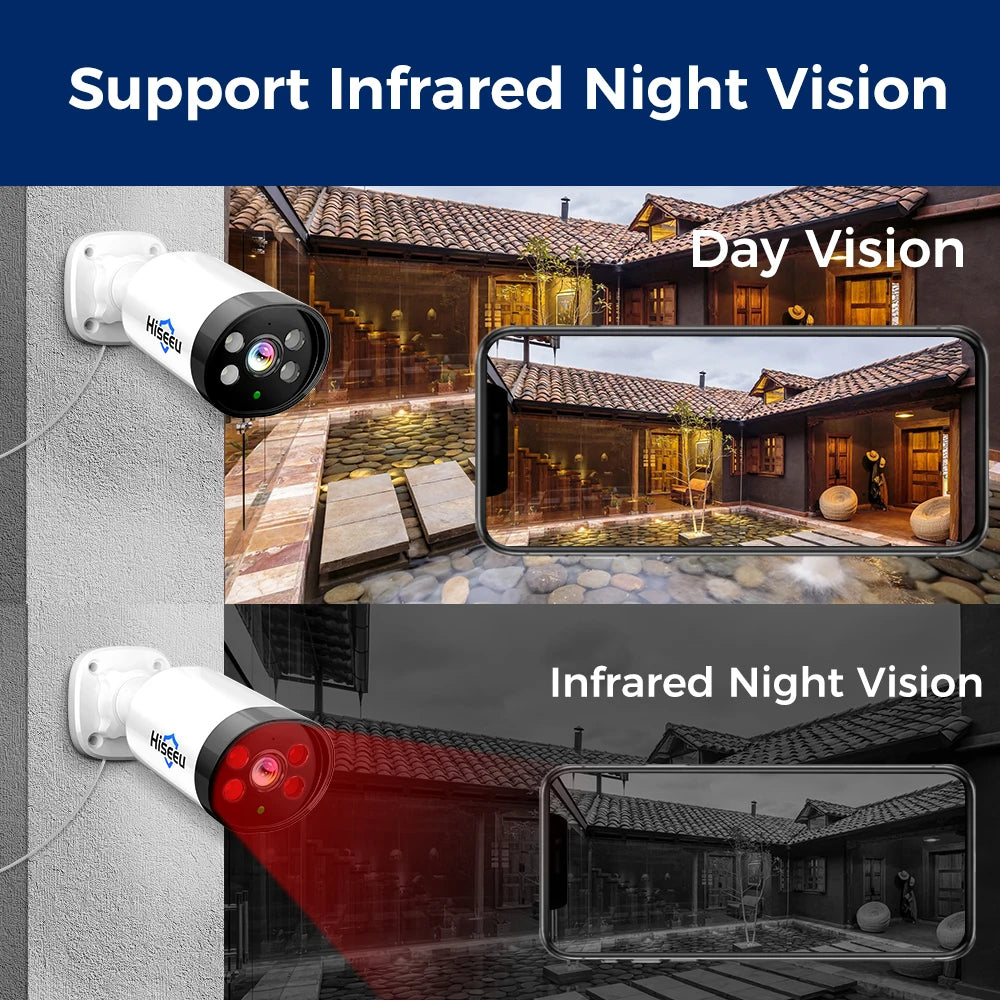 3MP POE IP Camera with Audio, Night Vision, ONVIF
