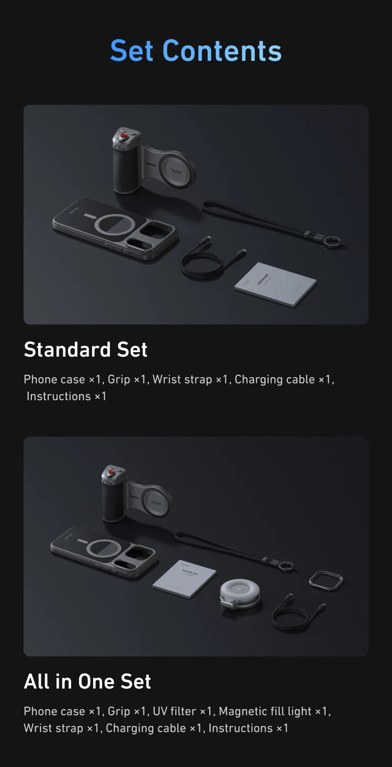 TELESIN iPhone 17 Serisi için Manyetik Master Tutma Kiti