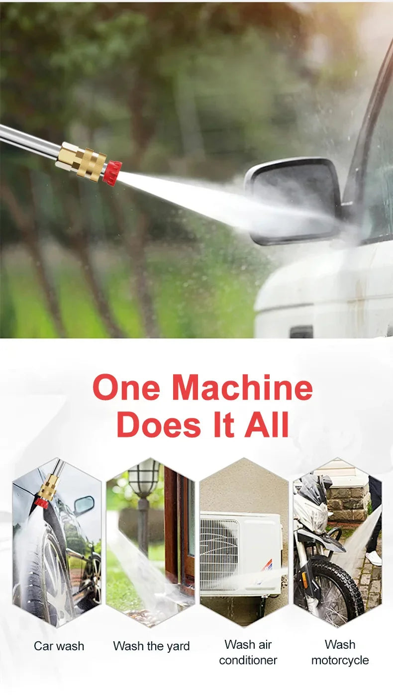 Cordless 60Bar Electric Car Wash Gun with Foam Generator
