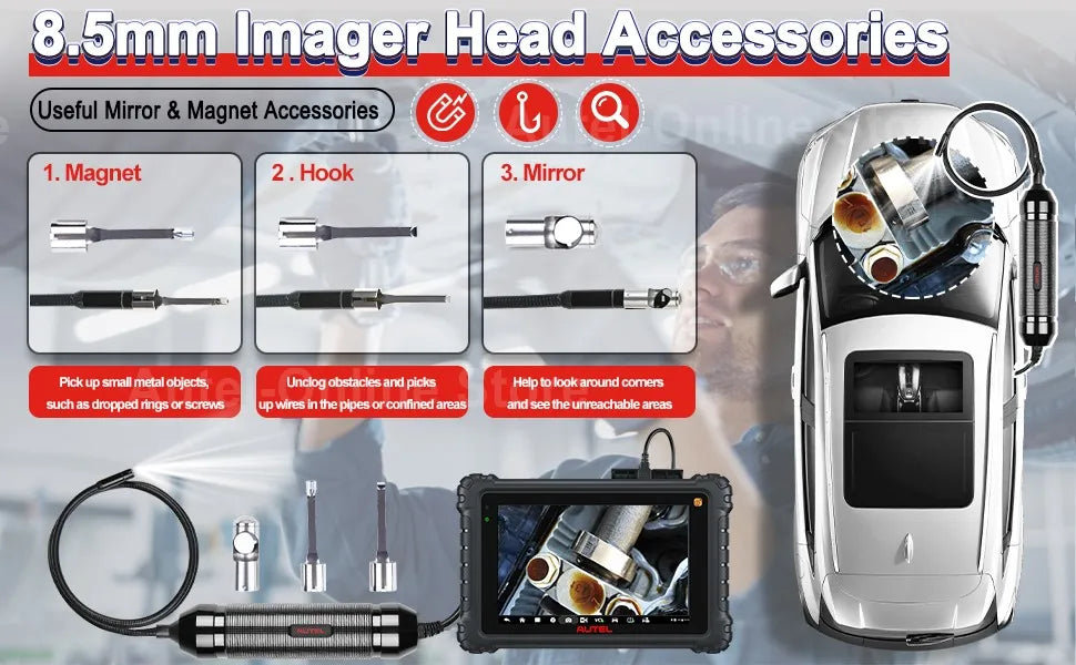 Autel MaxiVideo MV108S Inspection Camera 1080P Endoscope 8.5mm