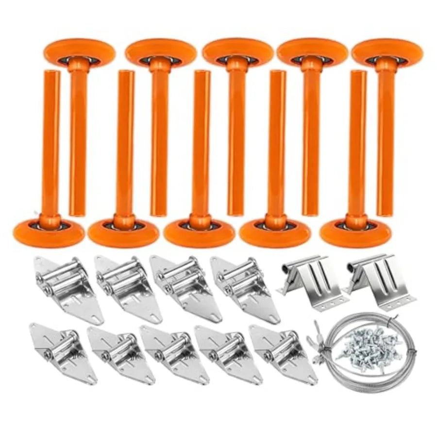 Garage Deur Hardware Set met 2" Nylon Rollen voor 7' Deuren