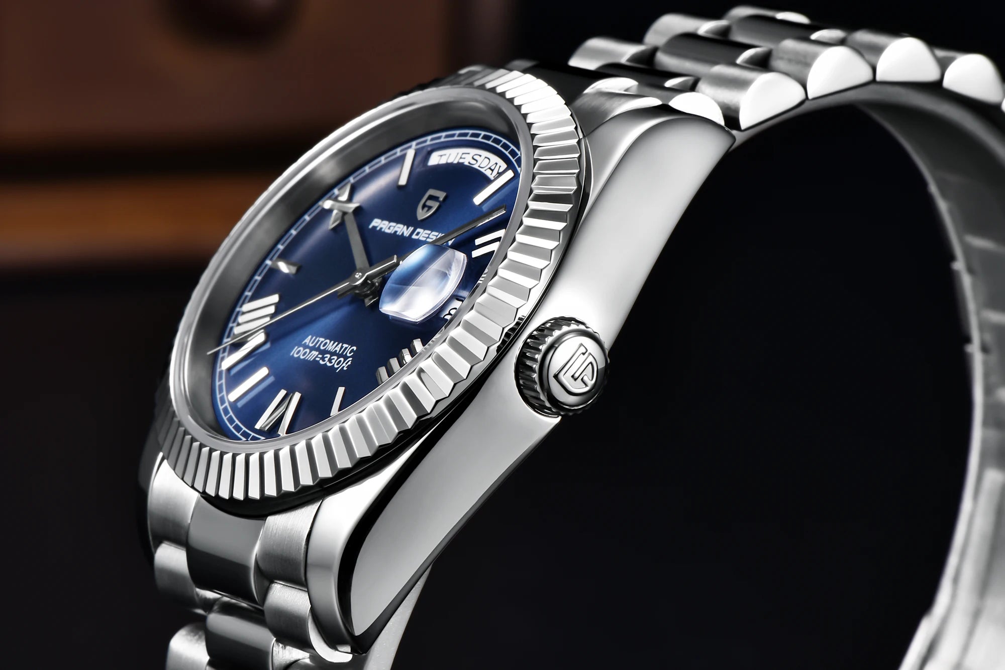Orologio Automatico Pagani Design DD36 36mm con Giorno-Data e Zaffiro