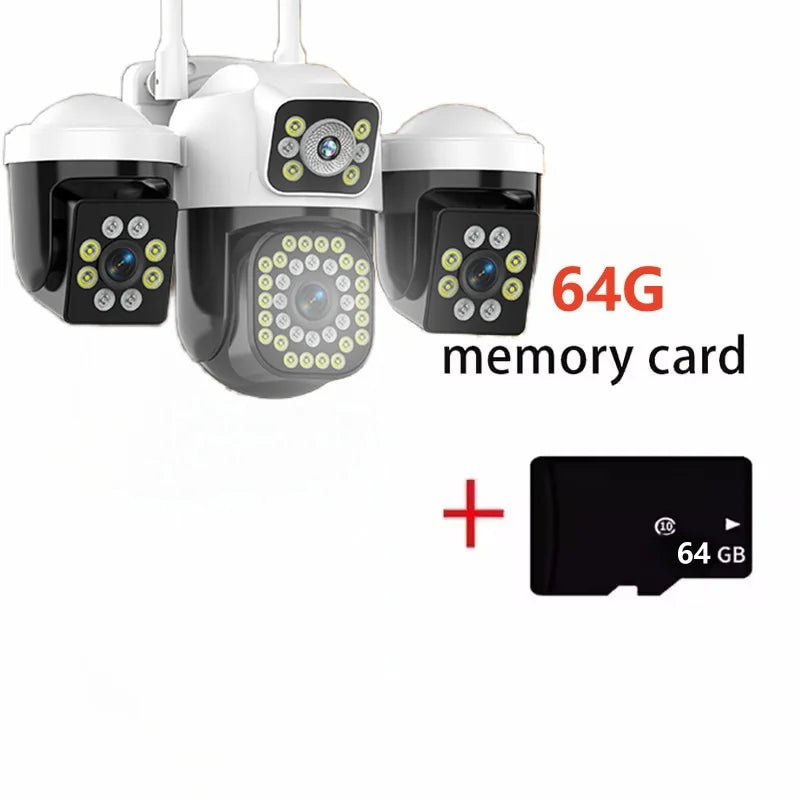 Dreifach-Objektiv WLAN-Sicherheitskamera