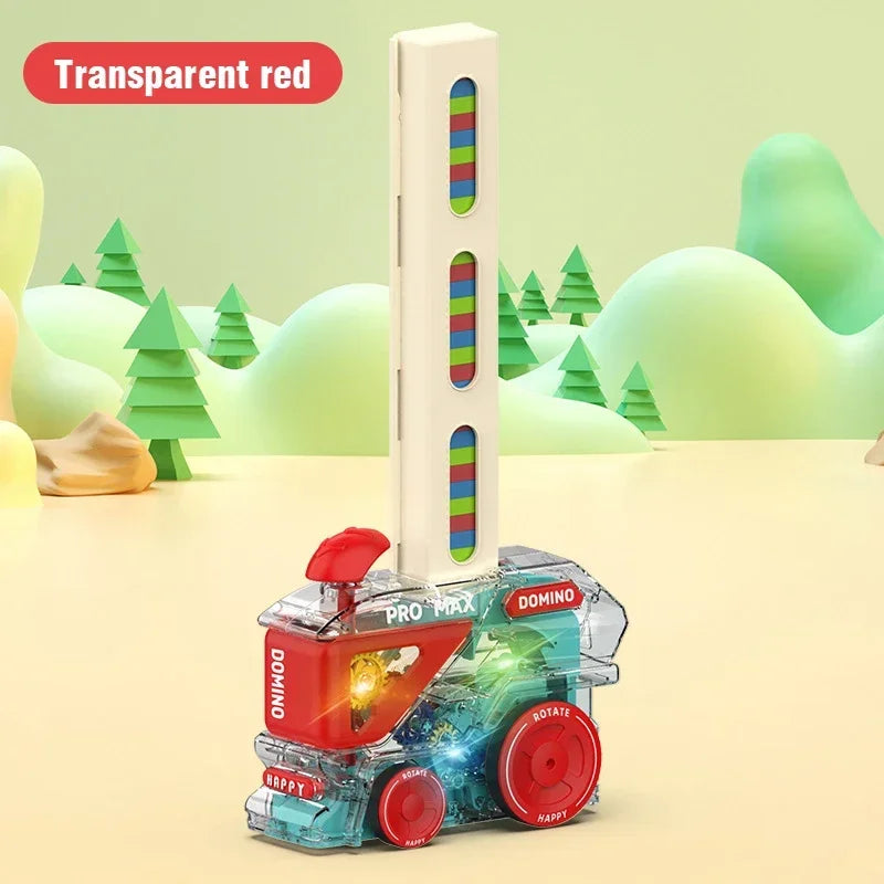 Automatický vláček na pokládání domino s 60 domino