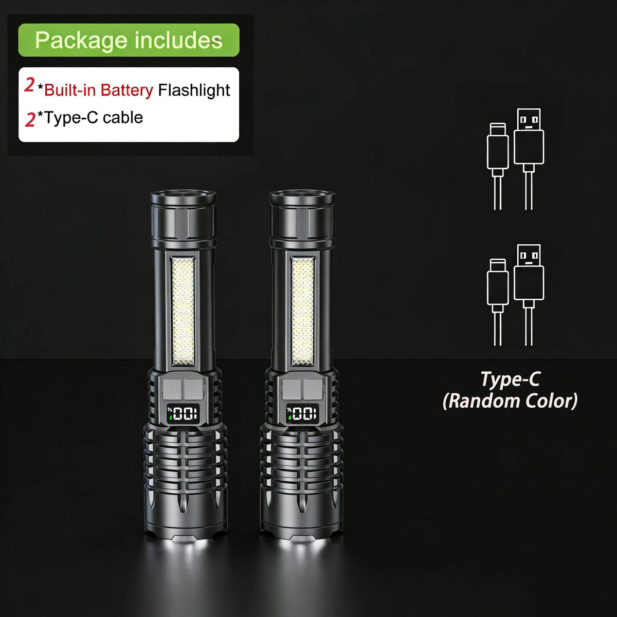 Faro LED ricaricabile in opzioni multipack