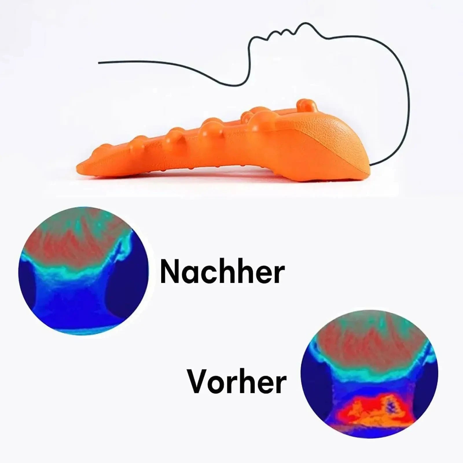 Cervical Traction Device Neck Stretcher Massager for Neck Shoulder Stretcher,Trigger Point Massager Tool,Neck Support Device 