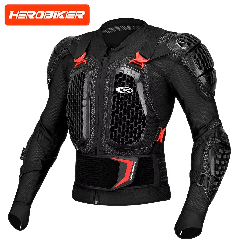 CE Certified Motocross Armor Jacket Set with Chest & Back Protection