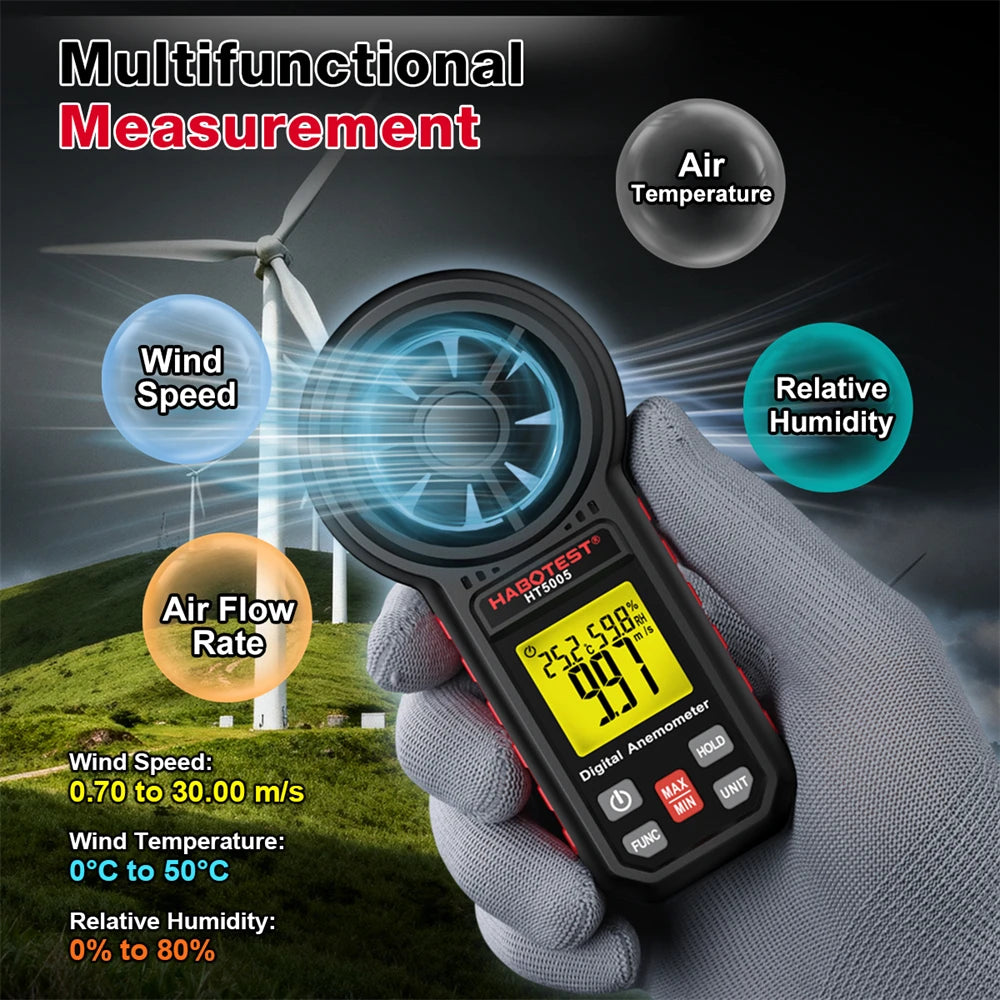 HT5005 Digital Anemometer