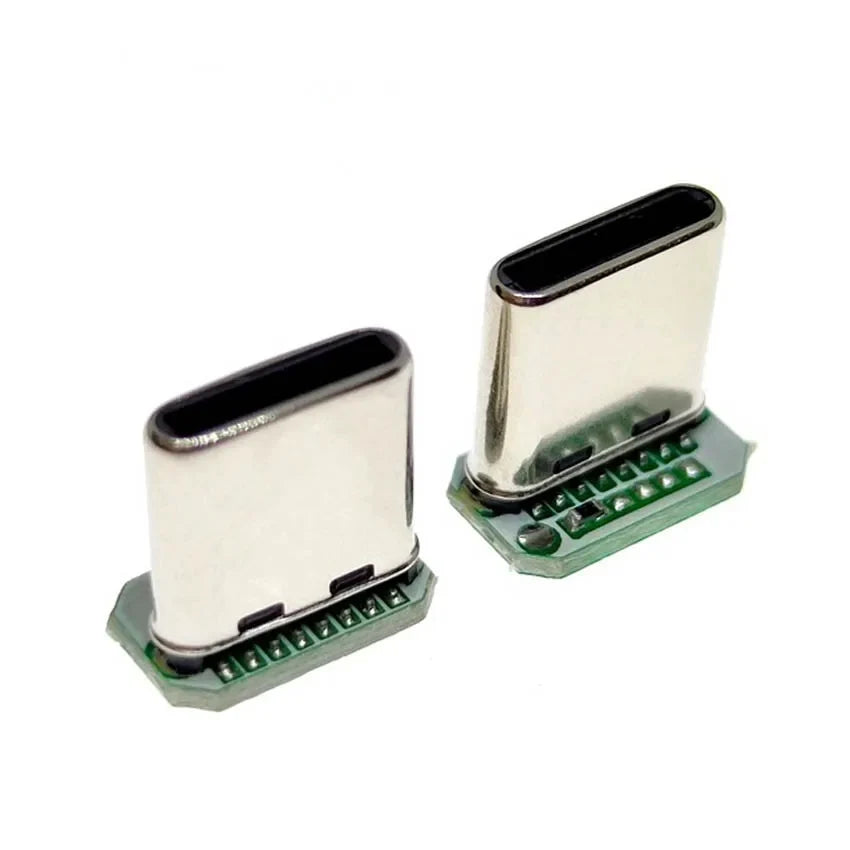 Placa de Circuito Impresso de Ligação para Conector USB-C Macho, 5 ou 10 Unidades